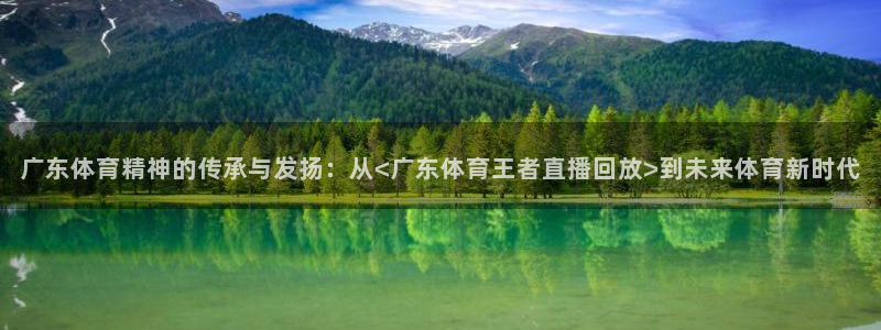 广东体育精神的传承与发扬：从<广东体育王者直播回放>到未来体育新时代